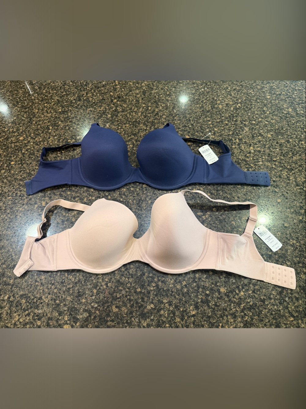 Soma Smooth Molded T-Shirt Bras - Navy & Nude
